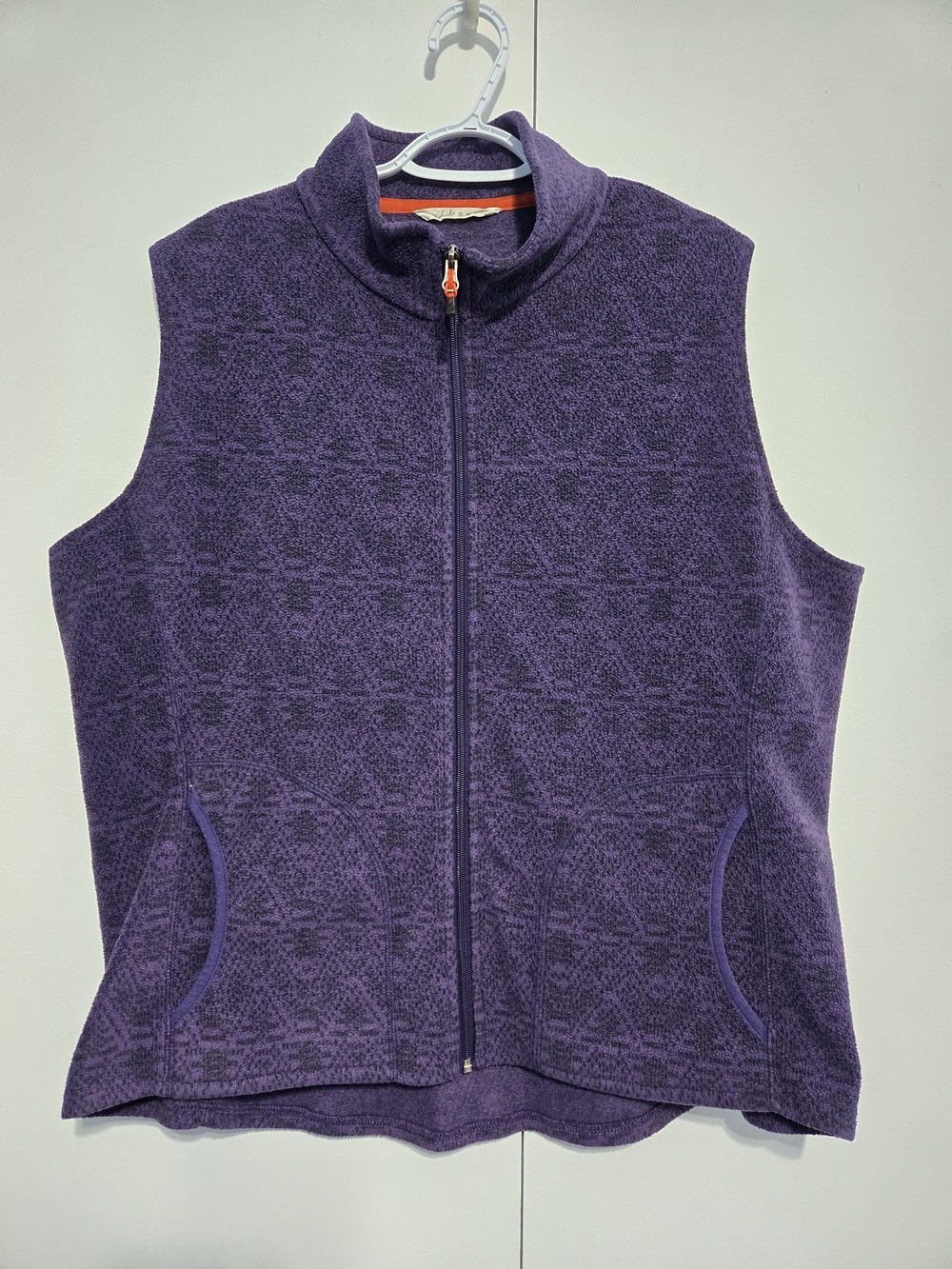 Woolrich Vest Womens 2XL Purple Fleece Full Zip Amethyst Outdoor Lightweight